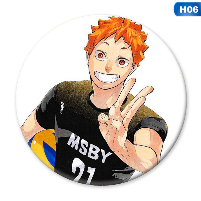 Ghim cài áo hình hoạt hình haikyuu