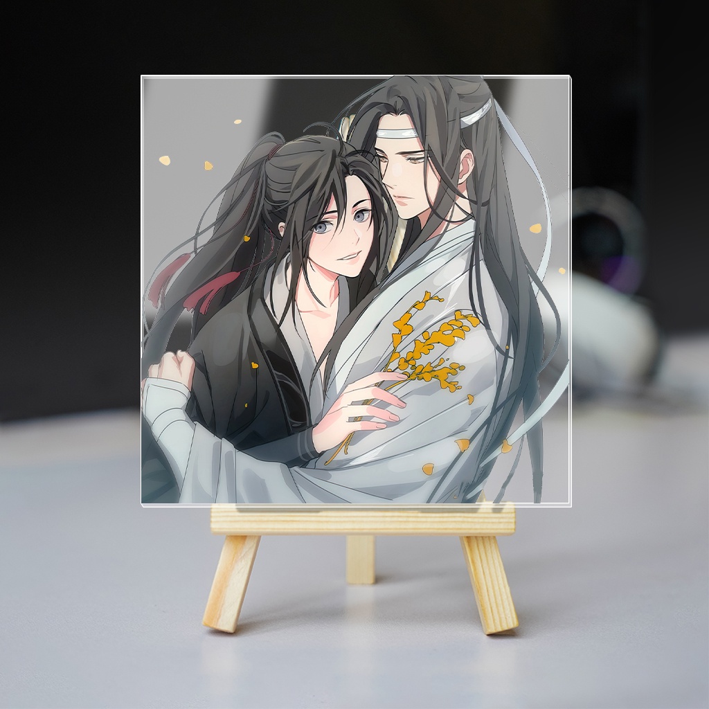 Tranh kính Ma Đạo Tổ Sư truyện tranh manhua boyslove trang trí góc học tập giá sách kệ để truyện tranh phụ kiện HM Decor