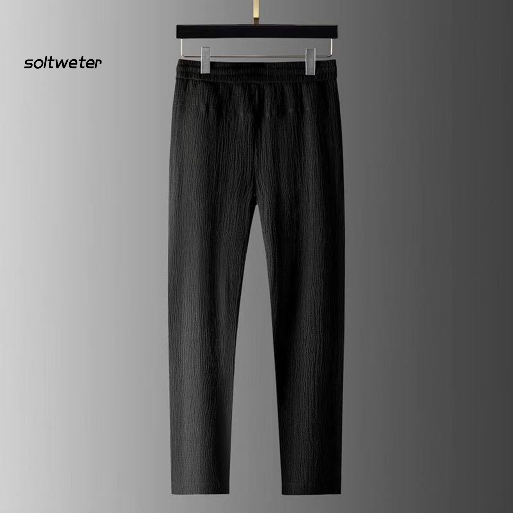 Bộ áo sơ mi + quần dài dáng rộng thấm hút mồ hôi thời trang mùa hè cho nam