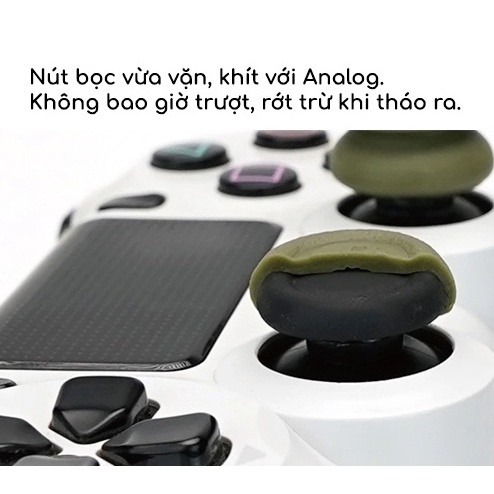 Bộ combo 3 cặp nút bọc Analog thương hiệu Skull &amp; Co xịn sò cho tay cầm PS4 / PS5 / Switch Pro Controller