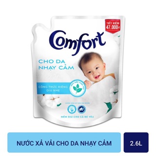 NƯỚC XẢ VẢI COMFORT CHO DA NHẠY CẢM TÚI 2,6L