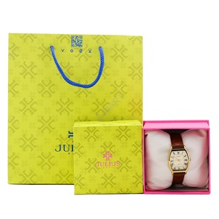 ĐỒNG HỒ NỮ JULIUS JA-703 DÂY DA (NÂU)