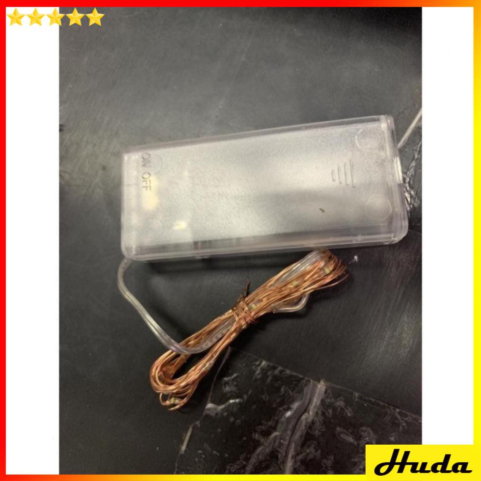 Dây kẽm, Dây đèn Led dây đồng Fairy Light trang trí tiệc cưới noel phòng ngủ 2met Pin 2A  DSG