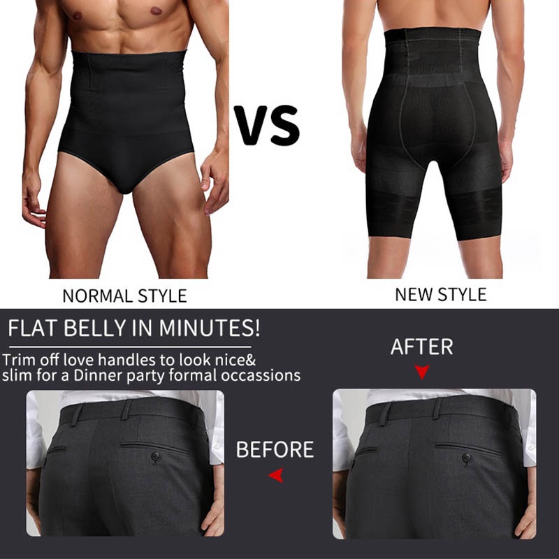 Quần Gen Nịt Bụng Lưng Cao Định Hình Cơ Thể Dành Cho Nam