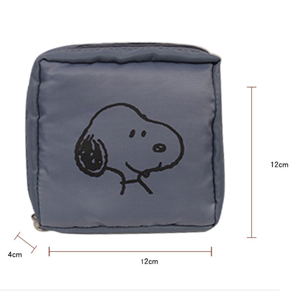 Túi Đựng Đồ Trang Điểm / Thẻ Tín Dụng / Tiền Xu Họa Tiết Hoạt Hình Snoopy Dễ Thương Cho Nữ81