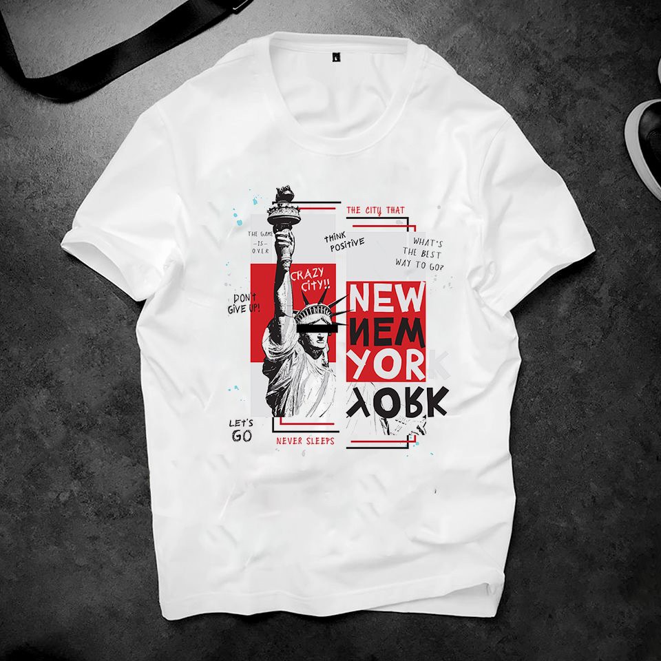 Áo thun unisex in phong cách độc lạ chất vải dày mịn 2019ts630