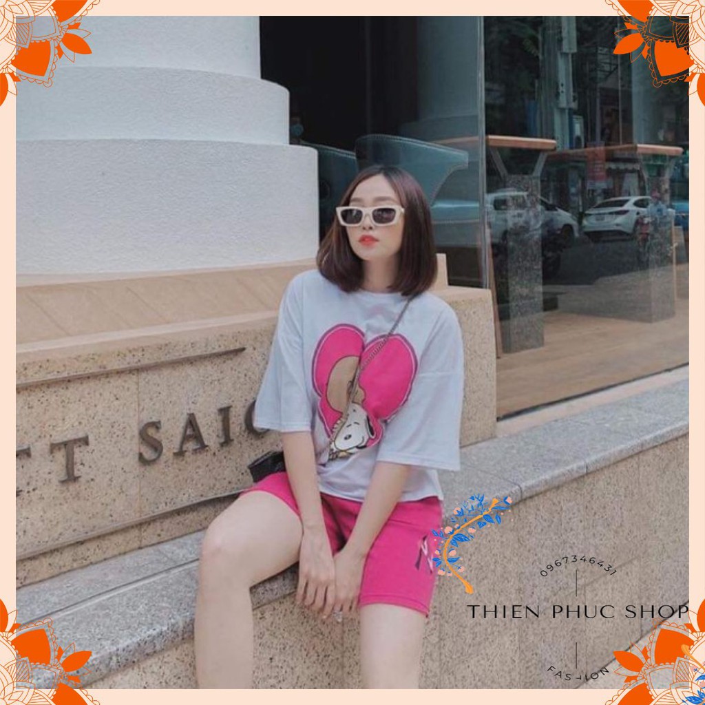 Bộ đồ nữ mặc nhà in hình trái tim