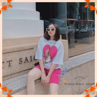 Bộ đồ nữ mặc nhà in hình trái tim