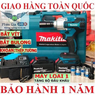 Máy siết bulong makita 72v – máy siết bu lông, khoan pin - bắn vít ko chổi than