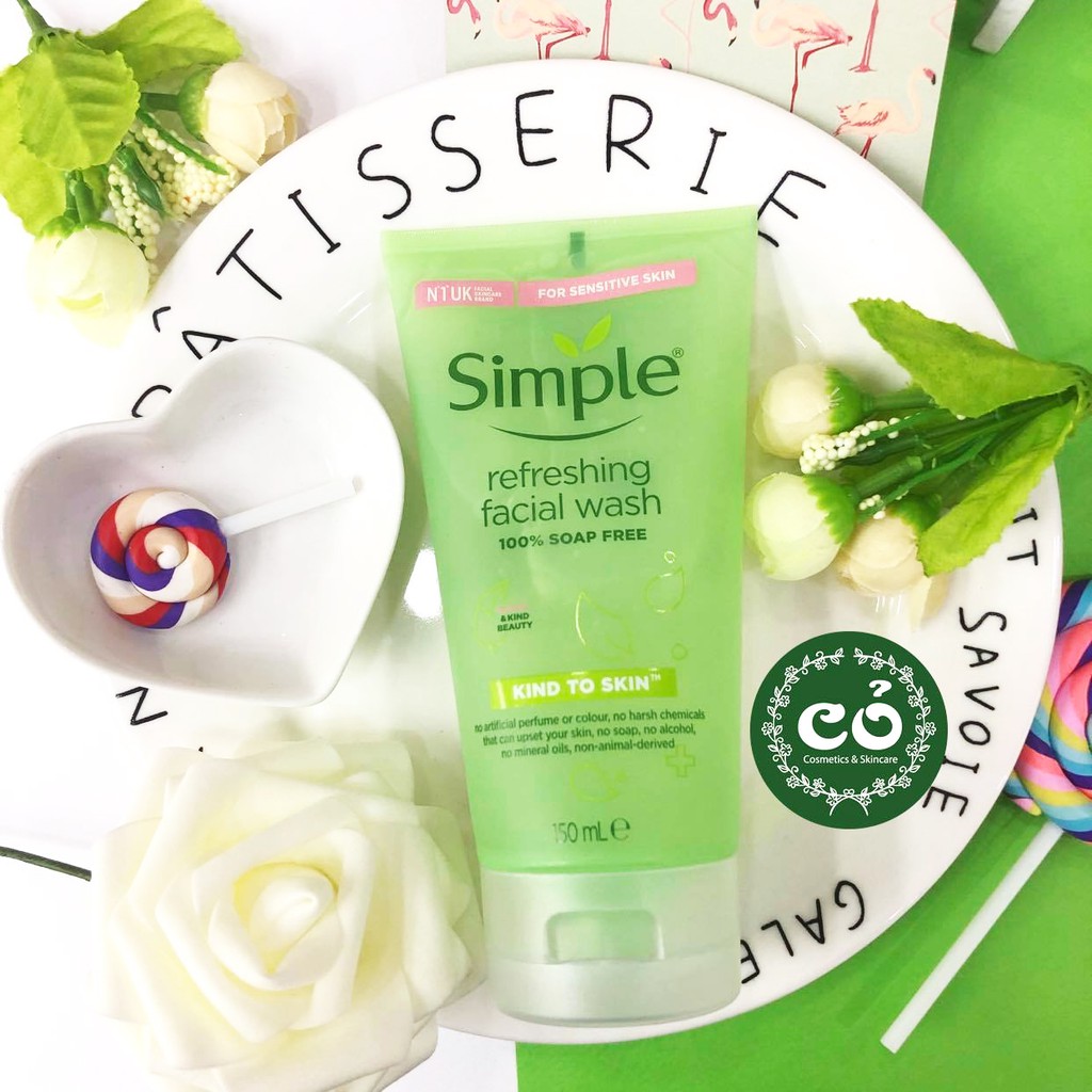 [Mã SKAMPUSH11 giảm 10% đơn 200k] Sữa Rửa Mặt Simple Kind To Skin Refreshing Facial Wash | BigBuy360 - bigbuy360.vn