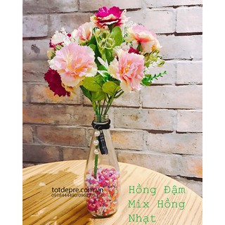 Chùm Hoa Phăng mix màu - Hoa giả cao cấp
