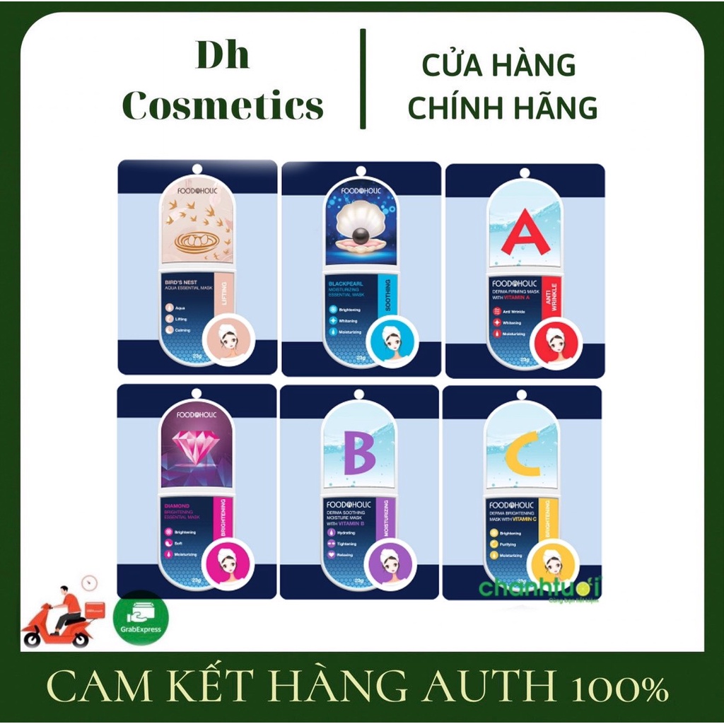 Mặt Nạ Giấy Chăm Sóc Da Toàn Diện Foodaholic Essential Mask - Dhcosmetic