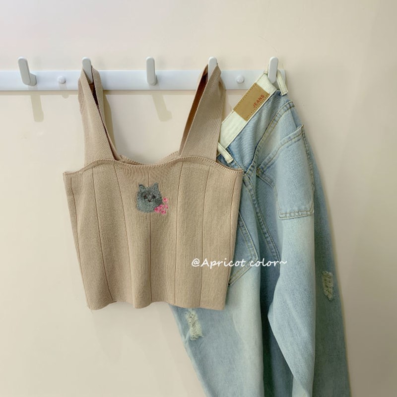 Áo Thun Dệt Kim Thiết Kế Đơn Giản Thời Trang 6 Màu Lựa Chọn