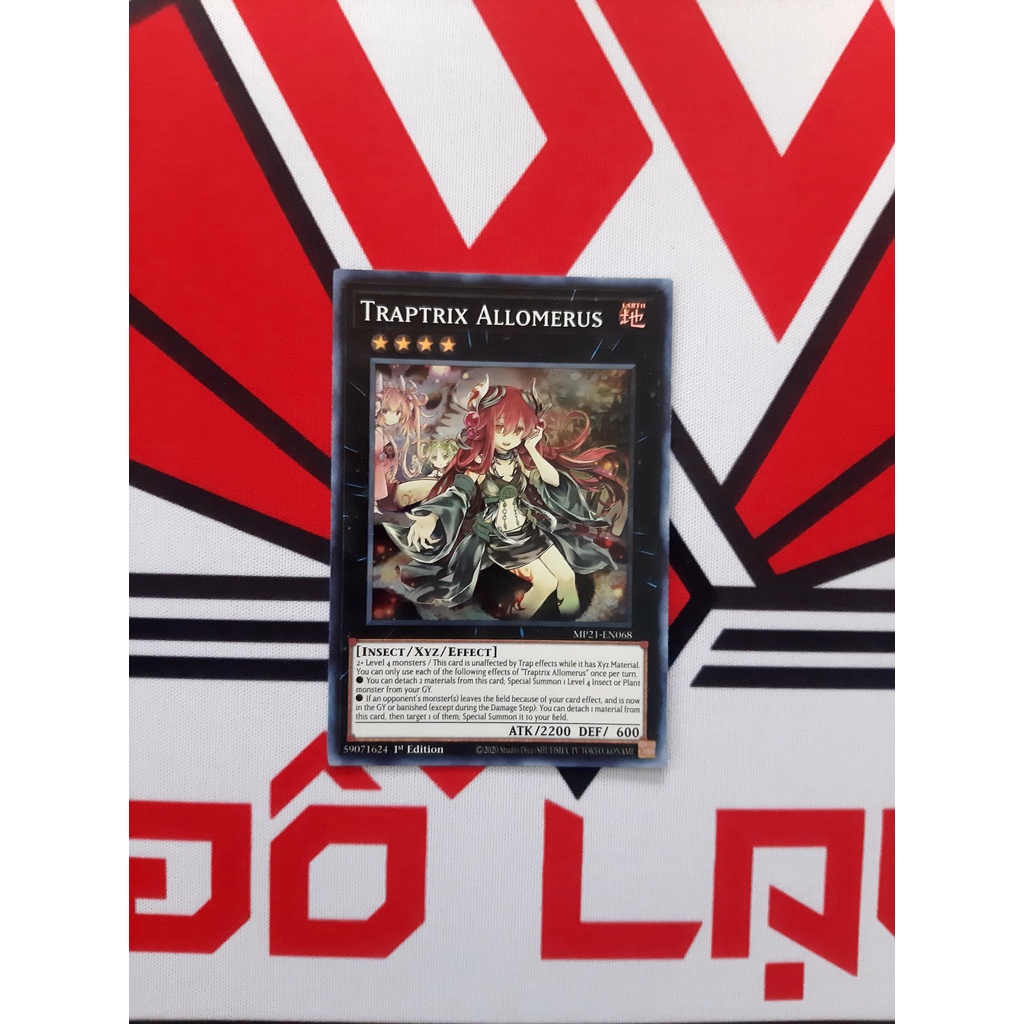 [ ĐỖ LẠC SHOP ] Thẻ Bài Yugioh Monster Traptrix Allomerus - MP21-EN068 - Super Rare 1st Edition
