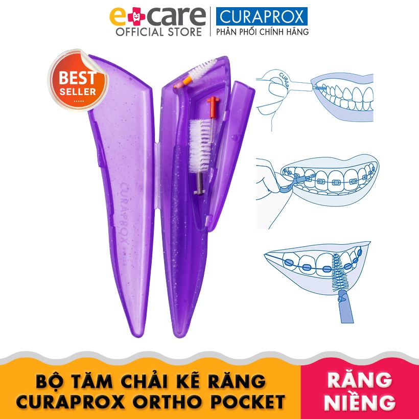 [Mã BMBAU50 giảm 7% đơn 99K] Bộ Tăm Kẽ Cho Răng Niềng Curaprox CPS Ortho Pocket