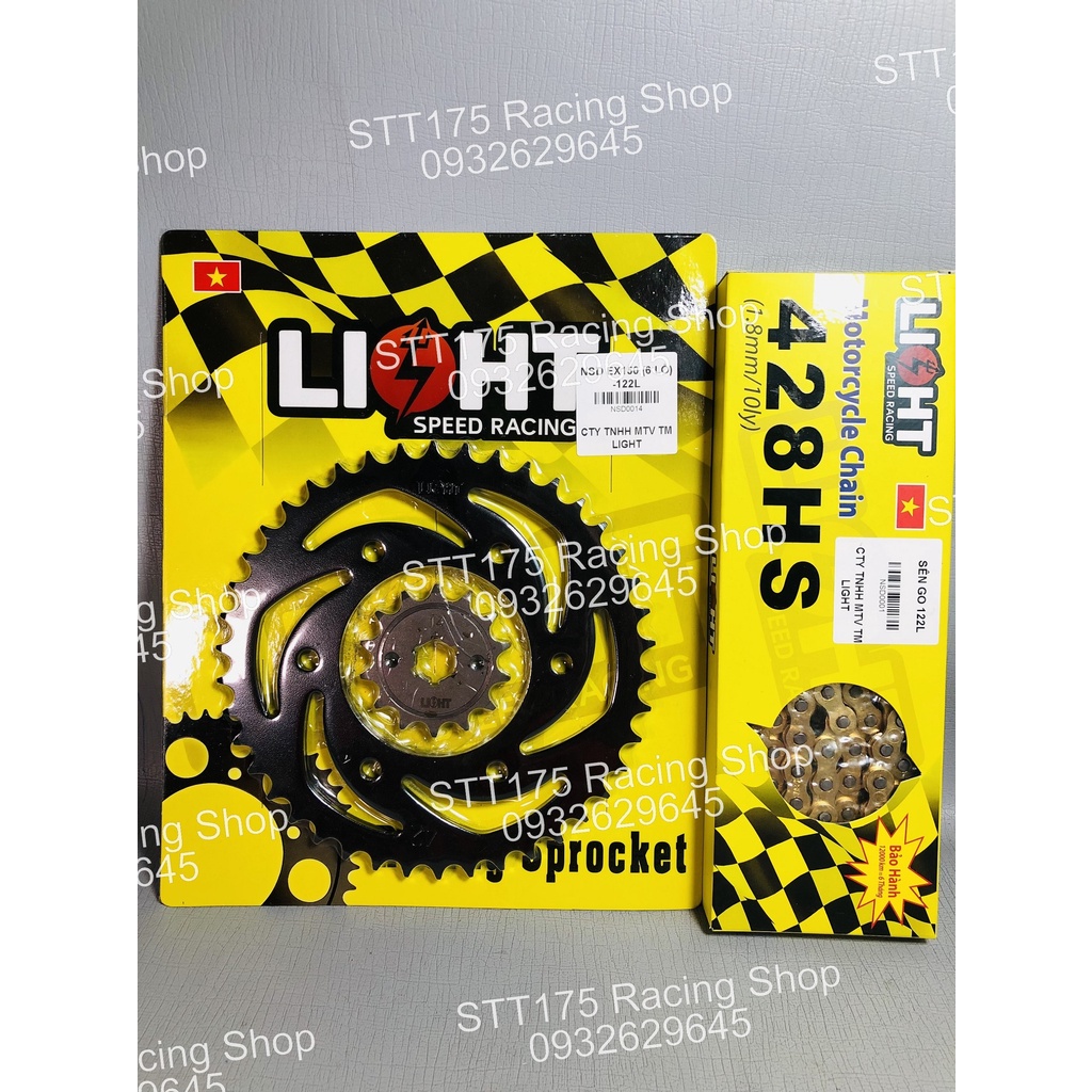Nhông Sên Dĩa Light EX 150 / EX 135 5s / EX 135 4s /  EX 155 VVA / Winner / Sonic / Satria