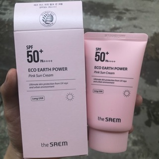 Kem chống nắng The Seam hồng spf 50+