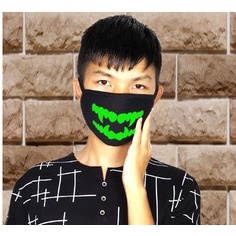 Khẩu trang Khẩu trang haloween 3d in hình vui nhộn Khẩu Trang hài hước sáng tạo biểu hiện cá tính khẩu trang bông ch