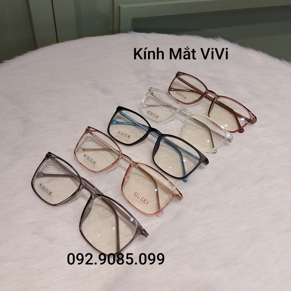 Gọng kính cận Nam Nữ dẻo cốt kim loại V8247 - siêu bền - Kính thời trang 0 độ hàn quốc + Nhận cắt cận viễn loạn