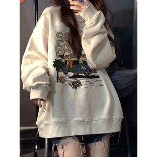 Áo sweater IHKKE vải mỏng cổ tròn màu đen phong cách Hồng Kông