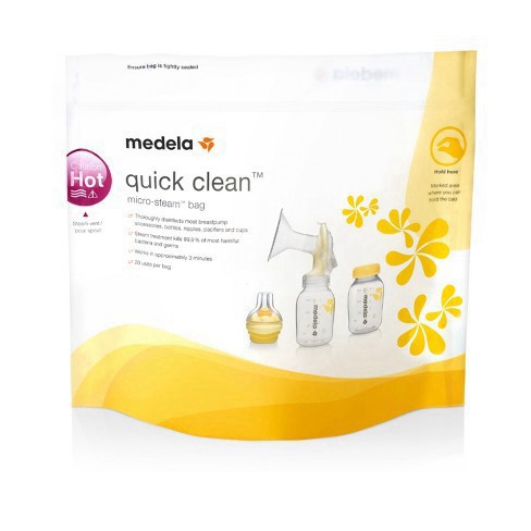Túi Tiệt Trùng Lò Vi Sóng Medela | Sạch Hơn và Tiện Lợi Hơn Khi Tiệt Trùng Phụ Kiện Máy Hút Sữa | Chính Hãng Mới 100%