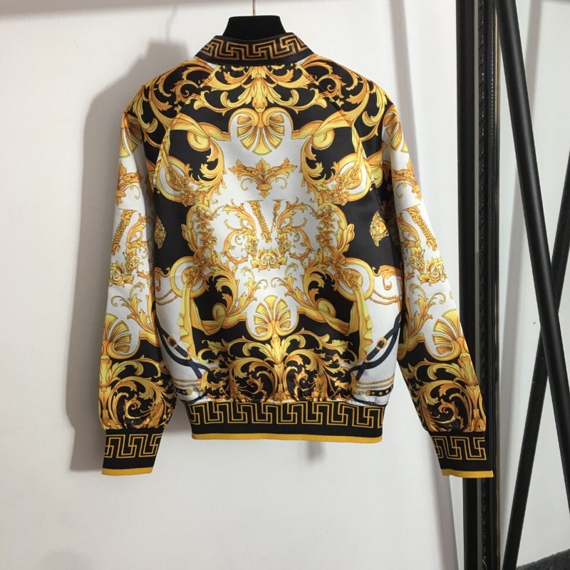 Áo khoác thời trang thiết kế mới phong cách retro thương hiệu Versace cao cấp