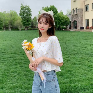 Áo kiểu hoa nhí tay lỡ FASA TOP