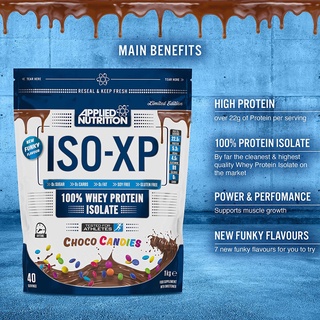 [Đà Nẵng] SỮa tăng cơ Whey Protein Isolate 100% ISO XP (1kg) - 40 lần dùng