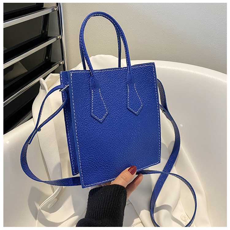 Túi Đeo Chéo Hình Vuông Nhỏ Màu Sắc Tương Phản Thời Trang Hàn Quốc 2022