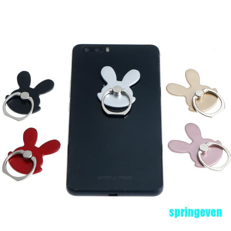 Nhẫn đỡ điện thoại hình thỏ xoay 360 độ tiện dụng