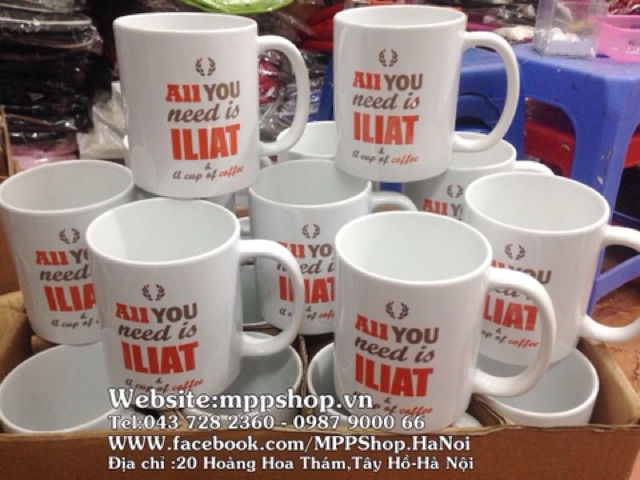 Ly sứ in theo yêu cầu Cốc đặt in theo yêu cầu làm nhiều giá rẻ