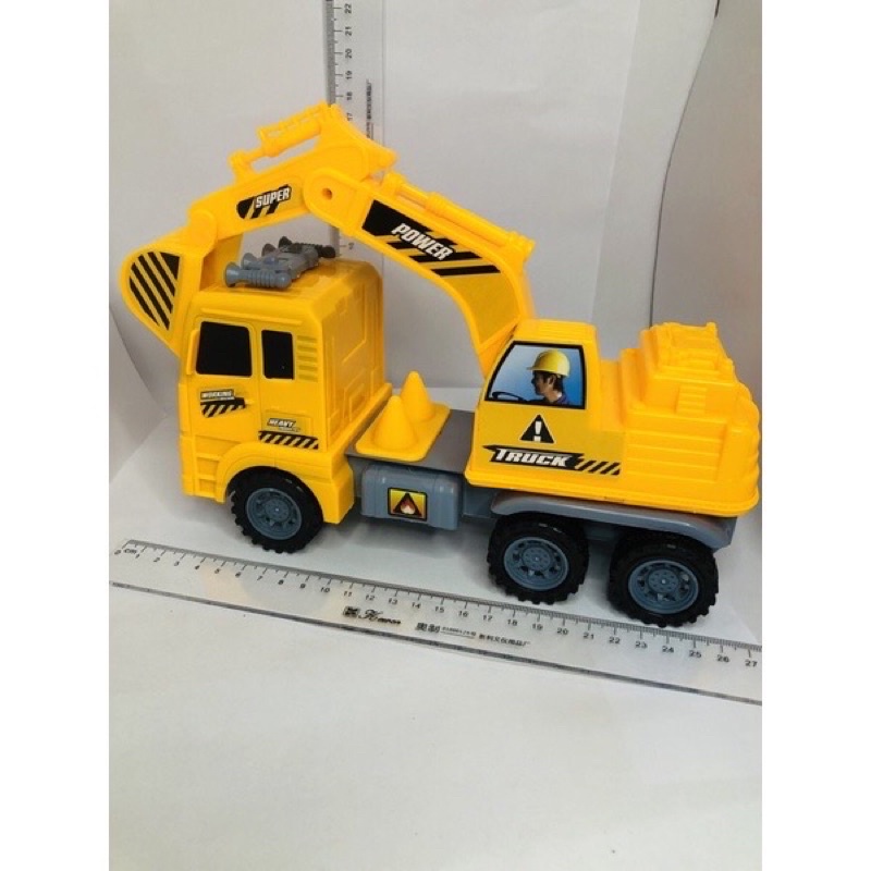 Ô to chở thú loại to cao cấp, Đồ chơi oto xe chở thú size Đại, cần cẩu và xe công trình
