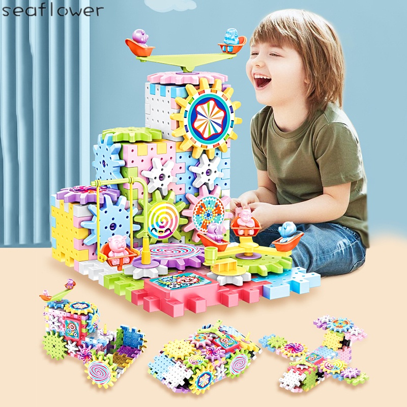 Set đồ chơi lắp ráp mô hình bánh răng 83 mảnh cho bé