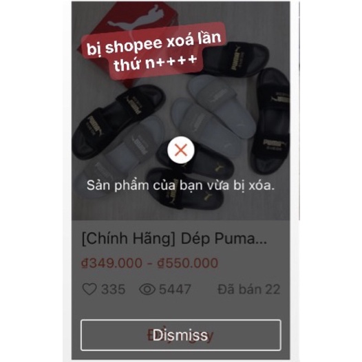 [CHÍNH HÃNG] Dép P.U.MA Xám Bạc, Đen Chính Hãng