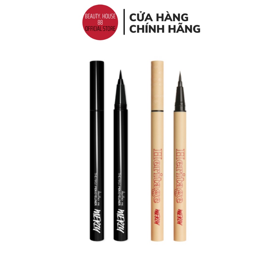 Bút Kẻ Mắt Nước Chống Trôi Merzy The First Pen Eyeliner Hàn Quốc siêu mảnh