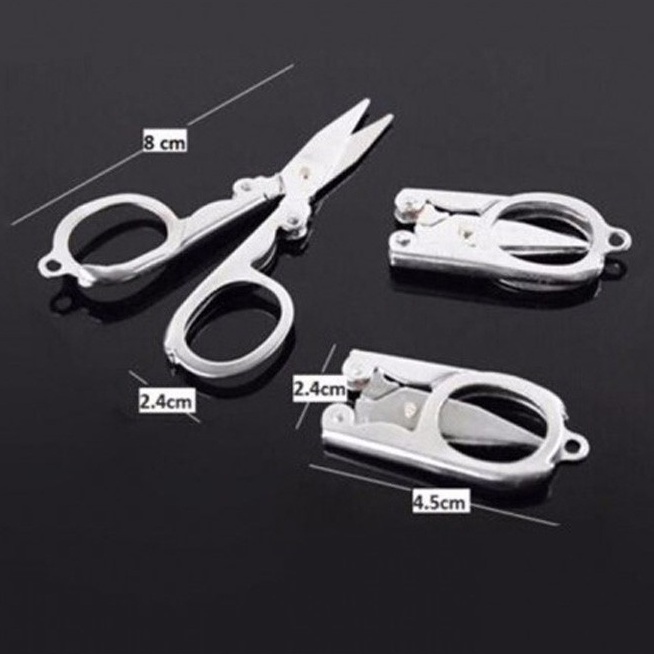 Kéo gấp gọn kéo cắt lông muỗi tỉa lông mày bỏ túi mini đi du lịch