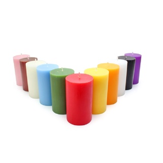  Nến trụ tròn không mùi D6H10 EDEN CANDLE FTRAMART EDC0146 - chọn nhiều màu đường kính 6 cm cao 10 cm dùng trang trí 