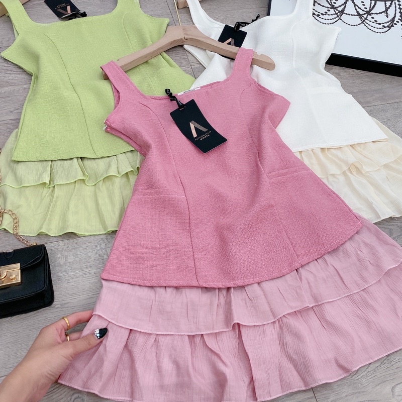 [ 𝐅𝐑𝐄𝐄 𝐒𝐇𝐈𝐏 ]  SÉT ÁO DẠ SỌC MIX CV TẦNG SIÊU XINH ÁO DẠ MỎNG QC SỊN SÒ HÀNG L1