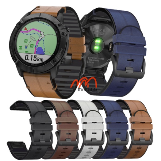 Dây Da Hybrid Garmin Fenix 6x / 6x Pro