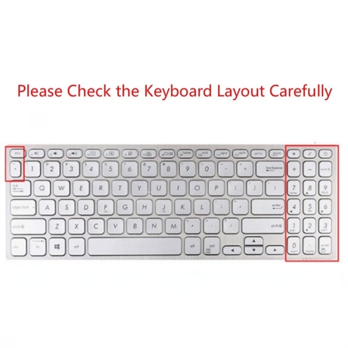 Tấm Phủ Bàn Phím Silicon Siêu Mỏng Cho Asus Vivobook S15 S5300U