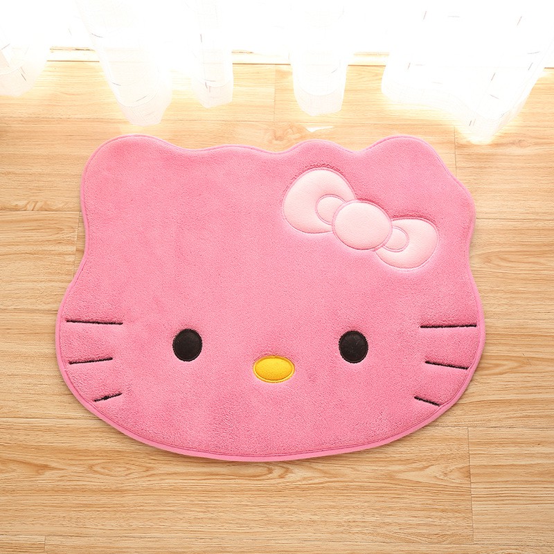 Thảm lau chân hình mèo Hello Kitty rất đáng yêu