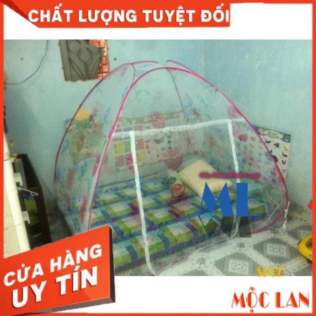 [SIÊU KHUYẾN MÃI] Mùng chụp tự bung 1m4 x 2m Minh Long - HỒNG HOA