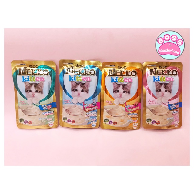 PATE NEKKO KITTEN CHÍNH HÃNG CHO MÈO CON DƯỚI 6 THÁNG