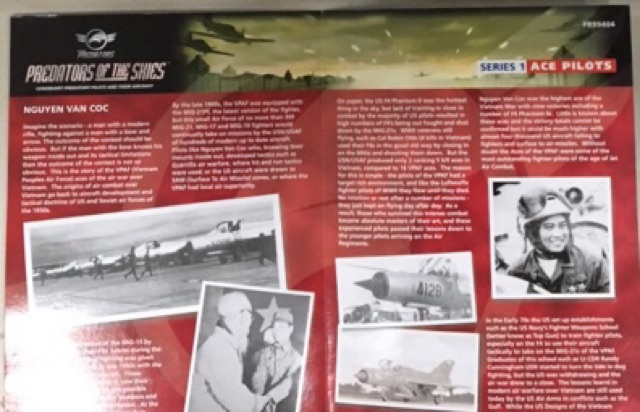Mô hình máy bay Mig-21 PF của Anh hùng Nguyễn Văn Cốc số hiệu 4326, tỷ lệ 1:72 của Corgi