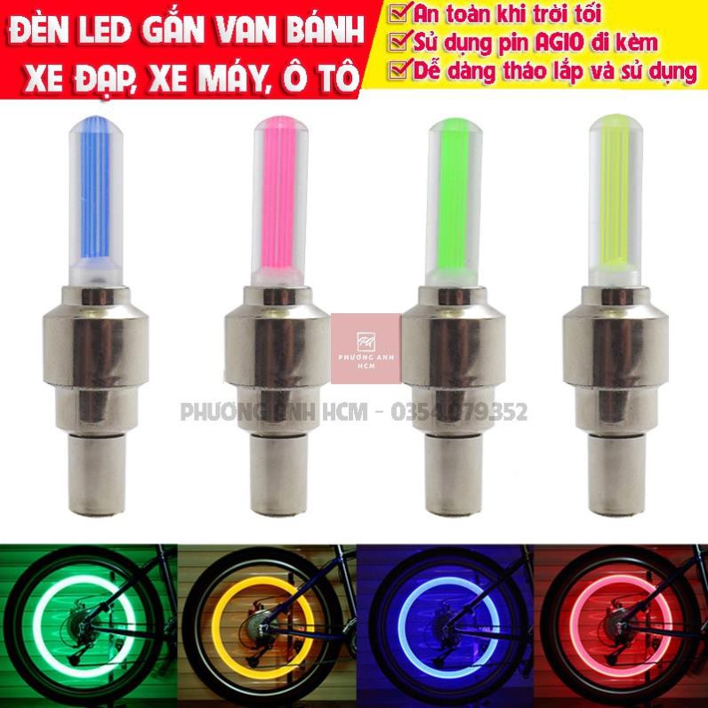 Đèn LED Gắn Van Bánh Xe Đạp, Xe Máy, Ô Tô Molangshop