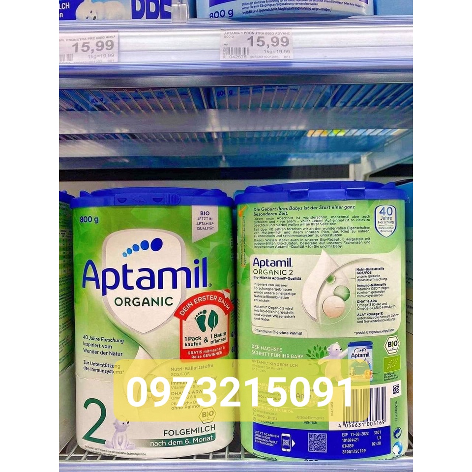 SỮA APTAMIL HỮU CƠ Organic ĐỨC