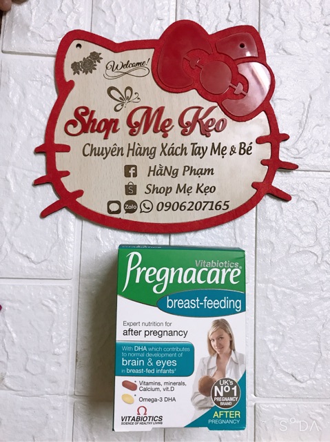 Vitamin bú (84v) giúp lợi sữa và tăng cường đề kháng cho phụ nữ sau sinh Pregnacare Breast-feeding, UK