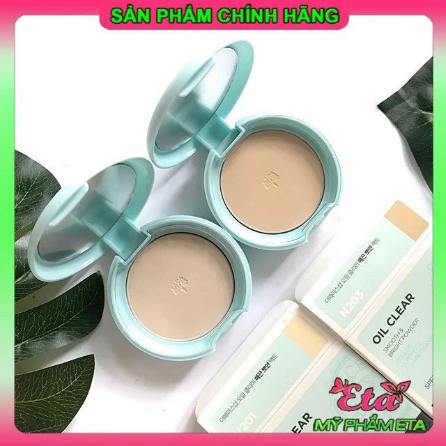 Phấn phủ nén kiềm dầu TFS Oil Clear Pact SPF30/PA++ The Face Shop