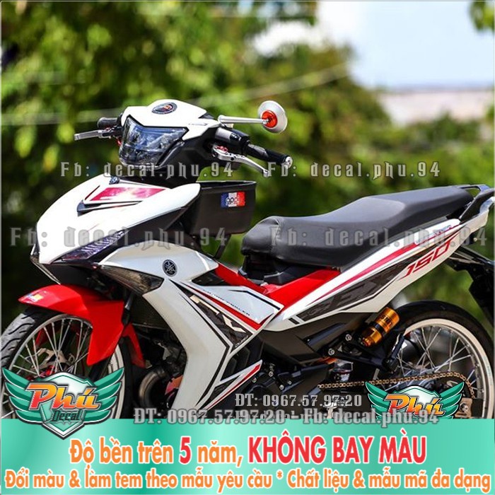 Tem rời EX 150 trắng đỏ chữ EX (P) -1