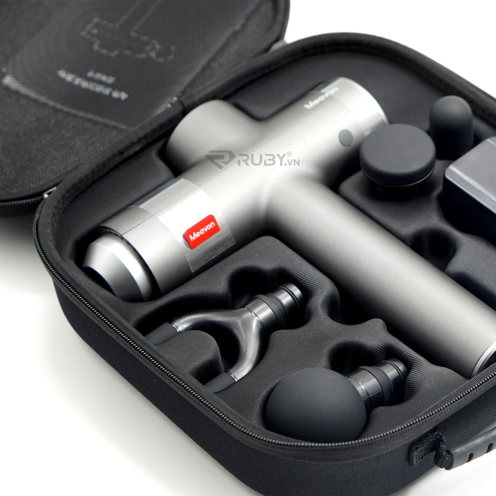 Súng massage cầm tay gun Xiaomi Meavon, máy mát xa trị liệu đau cơ nhức mỏi máy massage Xiaomi